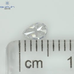 0.29 CT ペアシェイプ ナチュラル ダイヤモンド グリーン (カメレオン) カラー VS1 クラリティ (5.89 MM)
