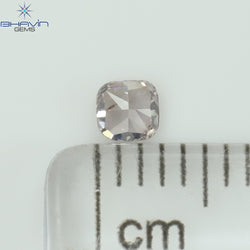 0.14 CT Cushion Shape Natural Diamond Pink Color SI1 Clarity (2.92 MM)