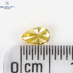 0.28 CT ペアシェイプ ナチュラル ダイヤモンド 強化オレンジ色 VS1 クラリティ (5.13 MM)