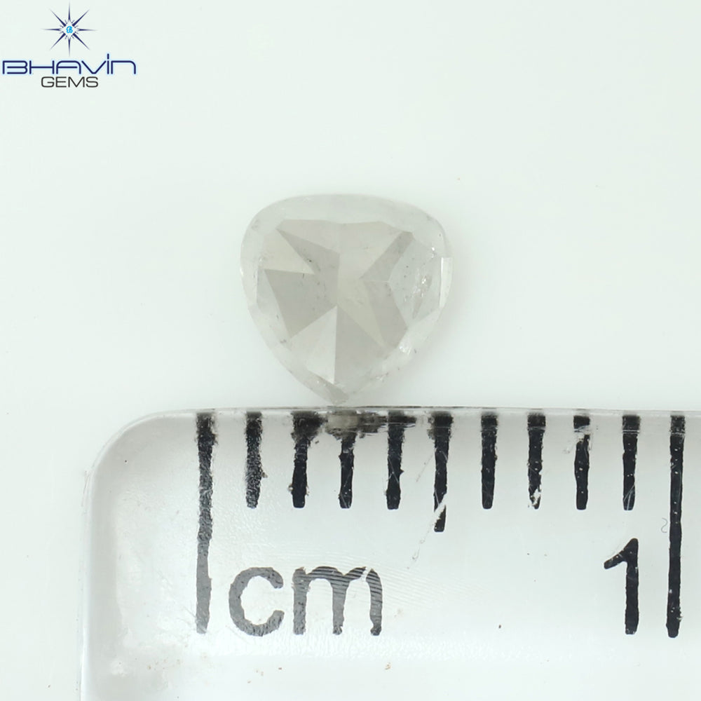 1.11 CT ハートシェイプ ナチュラル ダイヤモンド イエロー カラー I3 クラリティ (6.80 MM)
