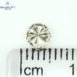 0.22 CT ラウンド シェイプ ナチュラル ルース ダイヤモンド ホワイト(J) カラー VS2 クラリティ (3.90 MM)
