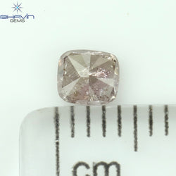 0.30 CT Cushion Shape Natural Diamond Pink Color I3 Clarity (4.02 MM)