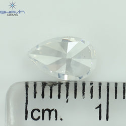 1.25 CT Pear Shape Natural Diamond White Color SI1 Clarity (8.82 MM)