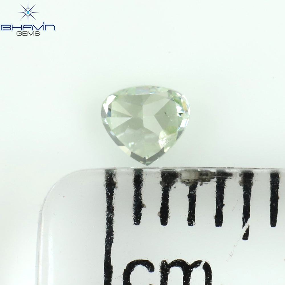 0.13 CT Heart Shape Natural Diamond Green Color SI2 Clarity (3.27 MM)
