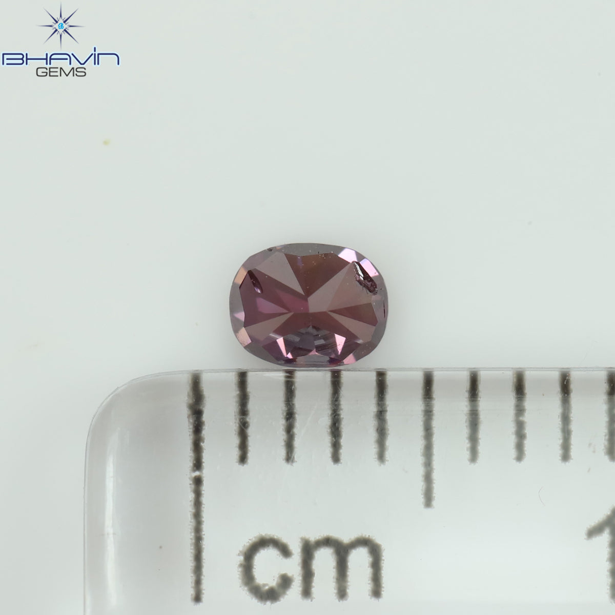 0.16 CT オーバルシェイプ 天然ダイヤモンド 強化ピンク色 SI1 クラリティ (3.52 MM)