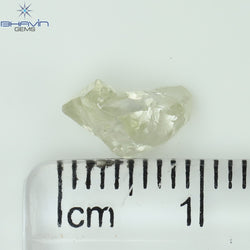 1.14 CT ラフシェイプ ナチュラル ダイヤモンド ホワイト カラー I2 クラリティ (8.43 MM)