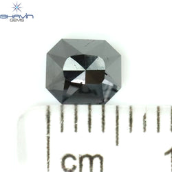 0.63 CT ラディアント シェイプ ナチュラル ダイヤモンド グリーン カラー I3 クラリティ (6.40 MM)