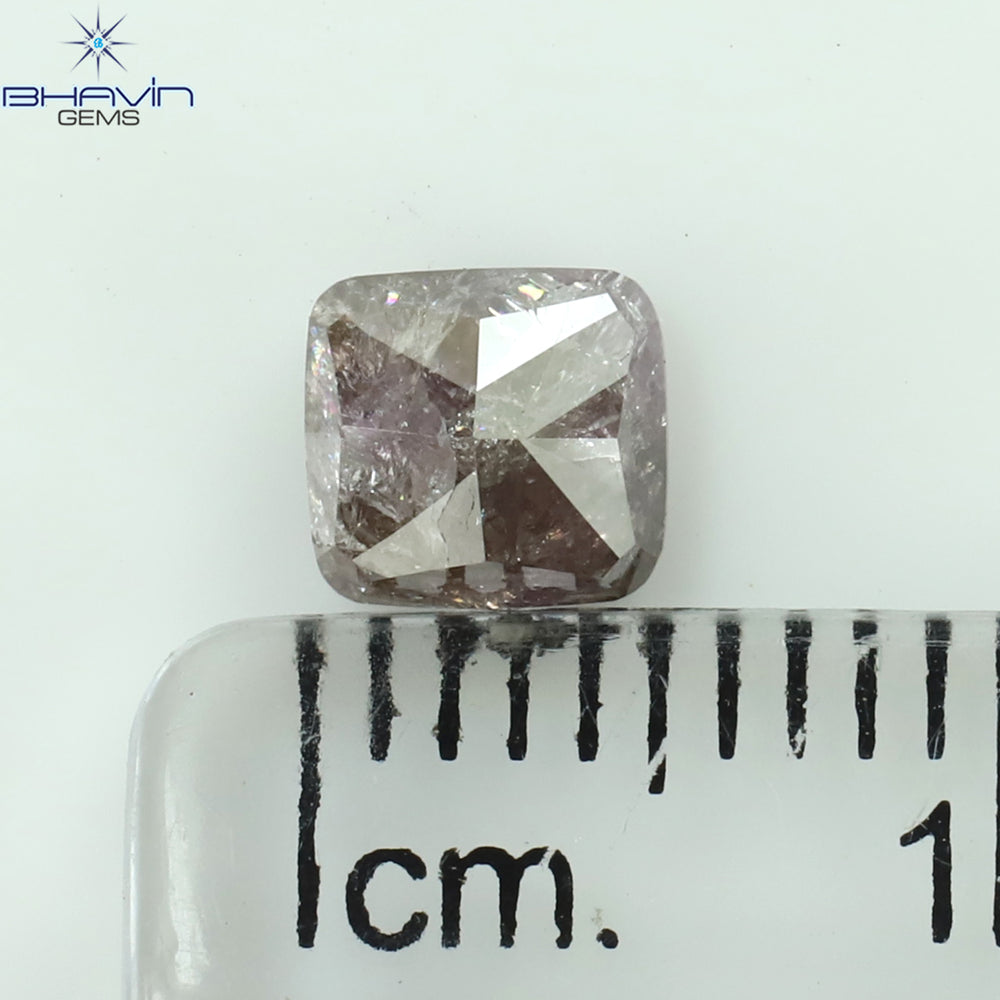 1.01 CT クッション シェイプ ナチュラル ルース ダイヤモンド ブラウン カラー VS1 クラリティ (5.26 MM)