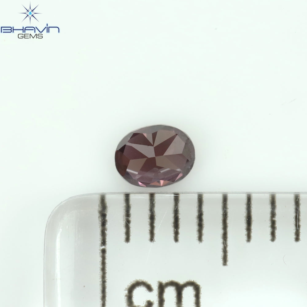 0.12 CT オーバルシェイプ ナチュラル ダイヤモンド 強化ピンク色 VS1 クラリティ (3.40 MM)