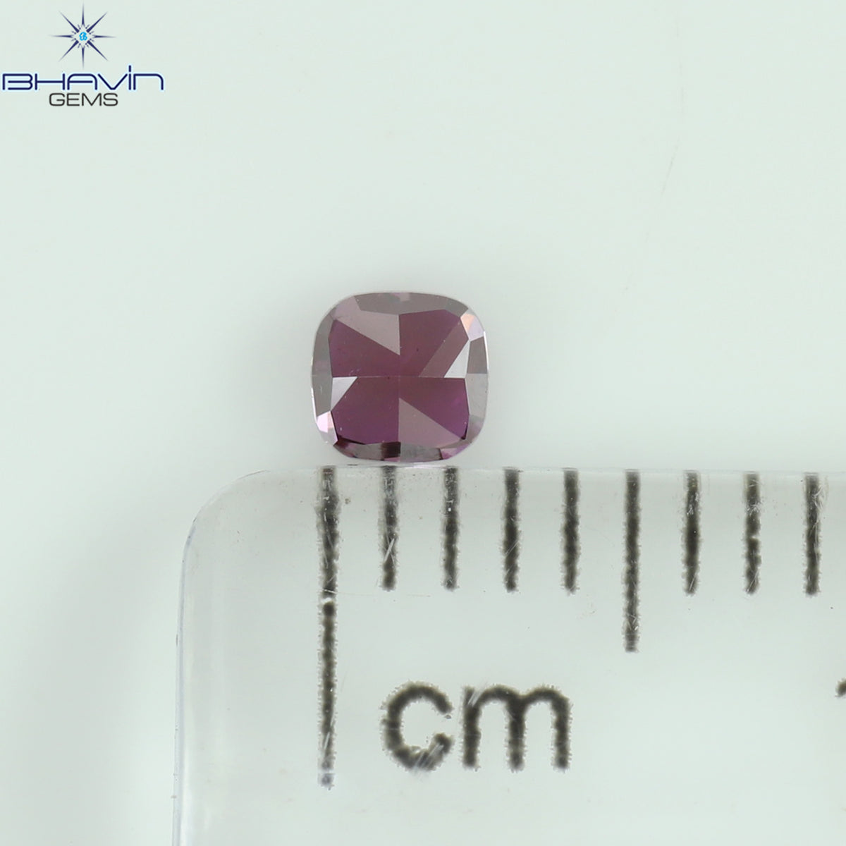 0.16 CT クッション シェイプ ナチュラル ダイヤモンド ピンク色 VS1 クラリティ (2.92 MM)