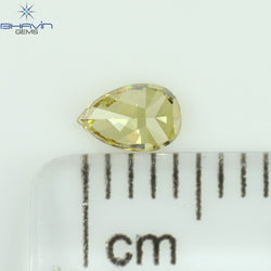 0.12 CT ペアシェイプ ナチュラル ダイヤモンド ブラウン カラー VS1 クラリティ (5.61 MM)