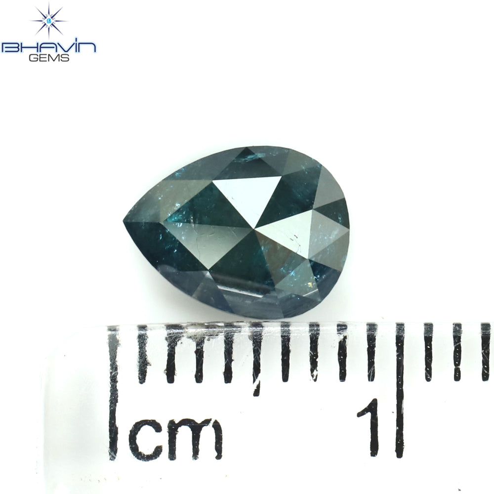 1.02 Pear Shape Natural Diamond Blue Color I3 Clarity (7.98 MM)