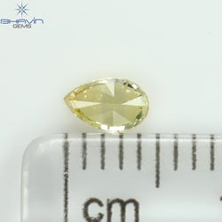 0.23 CT ペアシェイプ ナチュラル ダイヤモンド グリーン (カメレオン) カラー SI2 クラリティ (4.93 MM)