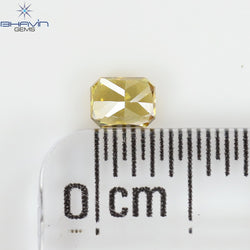 0.19 CT ラディアント シェイプ ナチュラル ダイヤモンド オレンジ色 VS1 クラリティ (3.48 MM)