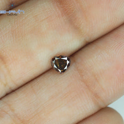 0.30 CT ハート シェイプ ピンク カラー ナチュラル ルース ダイヤモンド I1 クラリティ (4.23 MM)