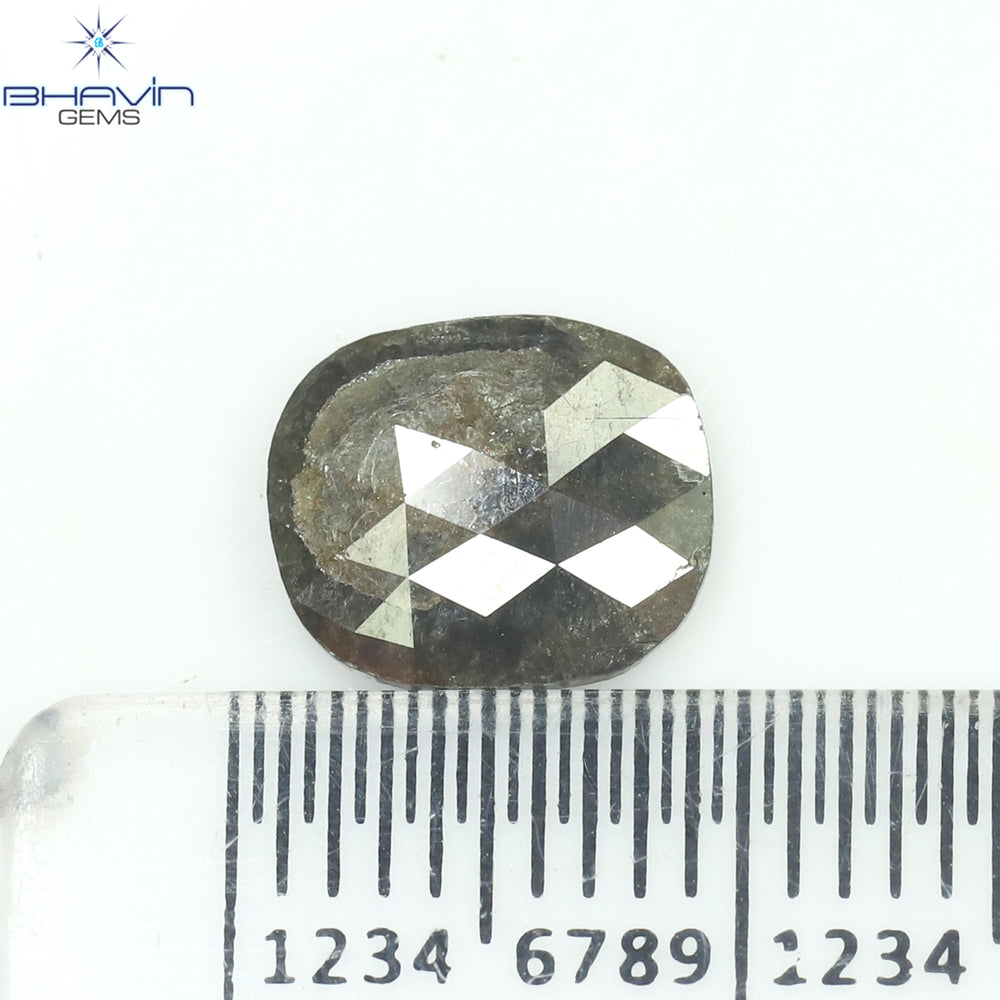 1.42 CT オーバルシェイプ ナチュラル ダイヤモンド ブラウン カラー I3 クラリティ (8.71 MM)