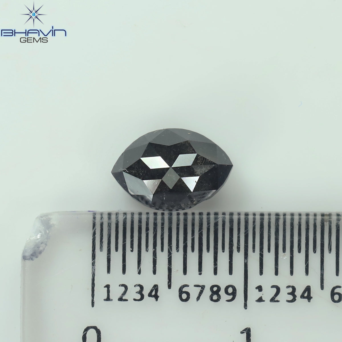 1.35 CT Natural Marquise Diamond Salt And Pepper Color Clarity I3 (7.99 MM)