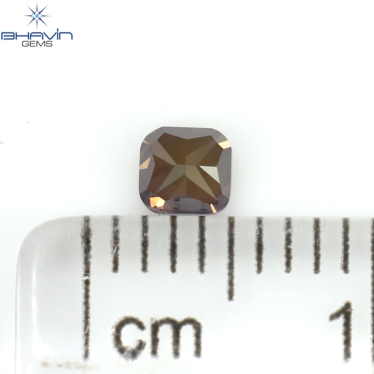 0.25 CT クッション シェイプ ナチュラル ルース ダイヤモンド 強化ピンク色 VS1 クラリティ (3.24 MM)