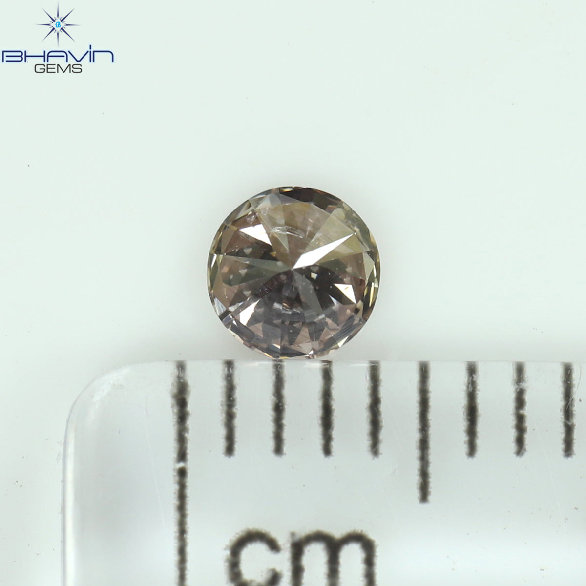 0.16 CT Natural Round Diamond Pink Color Clarity SI1 (3.66 MM)