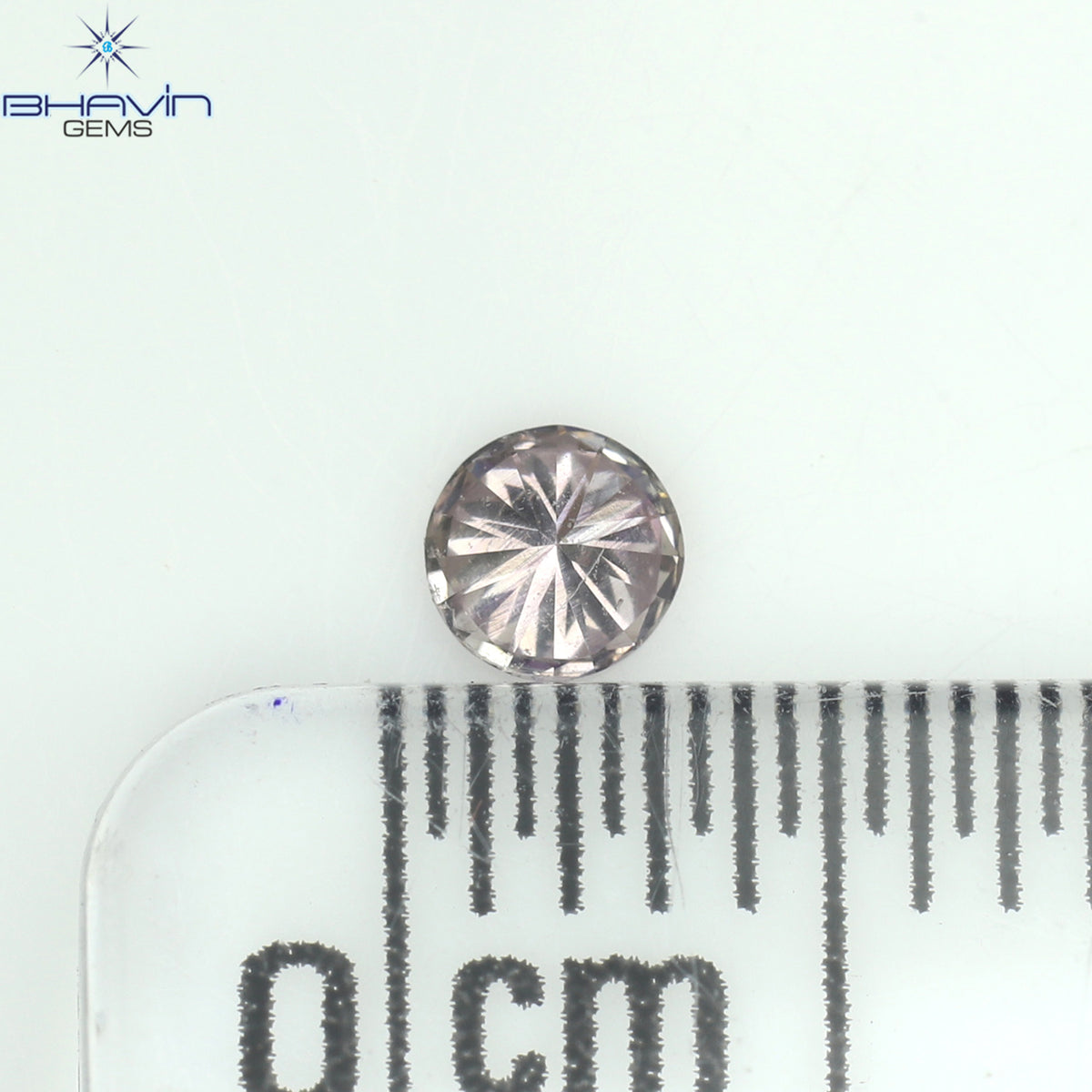 0.07 CT Natural Round Diamond Pink (Argyle) Color Clarity SI1 (2.66 MM)