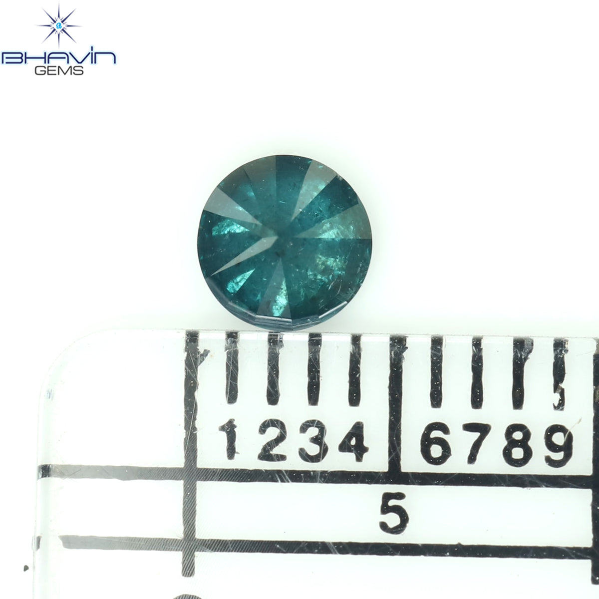 0.32 CT ラウンド ダイヤモンド ナチュラル ルース ダイヤモンド ブルー カラー I3 クラリティ (4.35 MM)