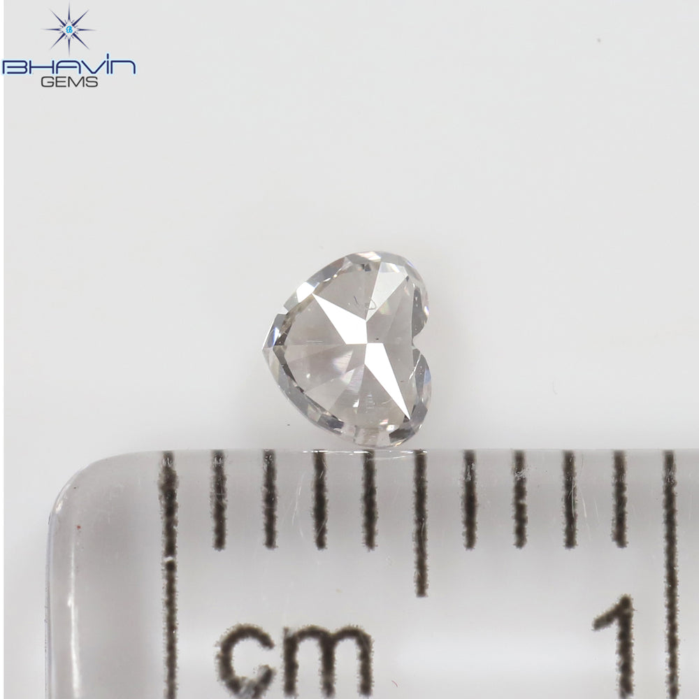0.23 CT ハートシェイプ ナチュラル ダイヤモンド ピンク色 VS1 クラリティ (3.97 MM)