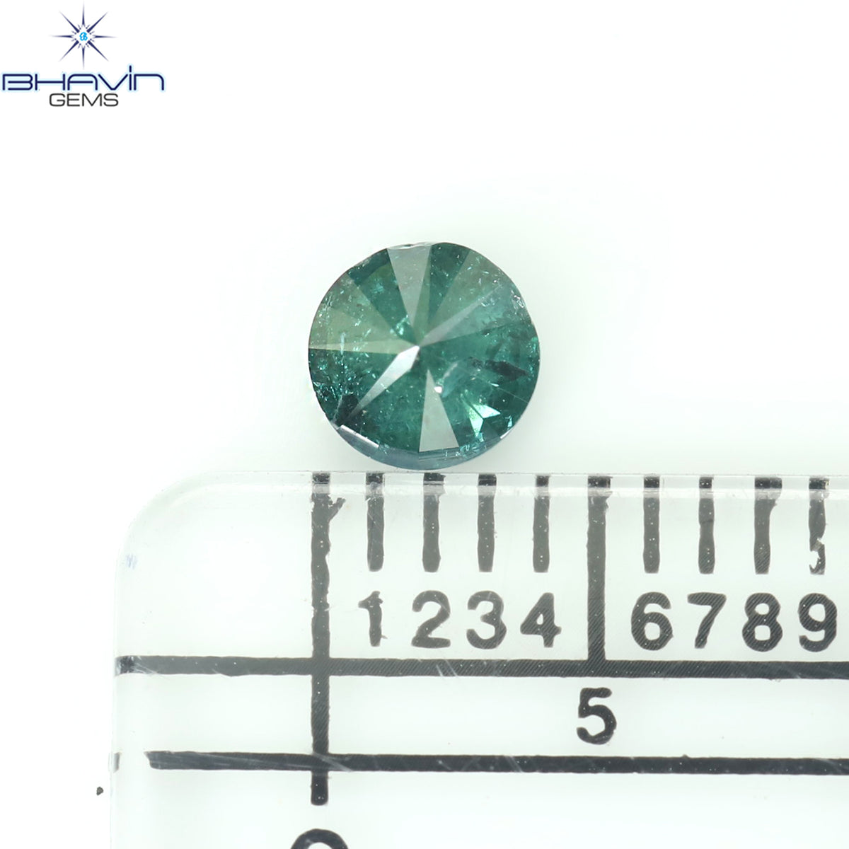 0.29 CT Natural Round Diamond Enhanced Blue Color Clarity I3 (4.20 MM)