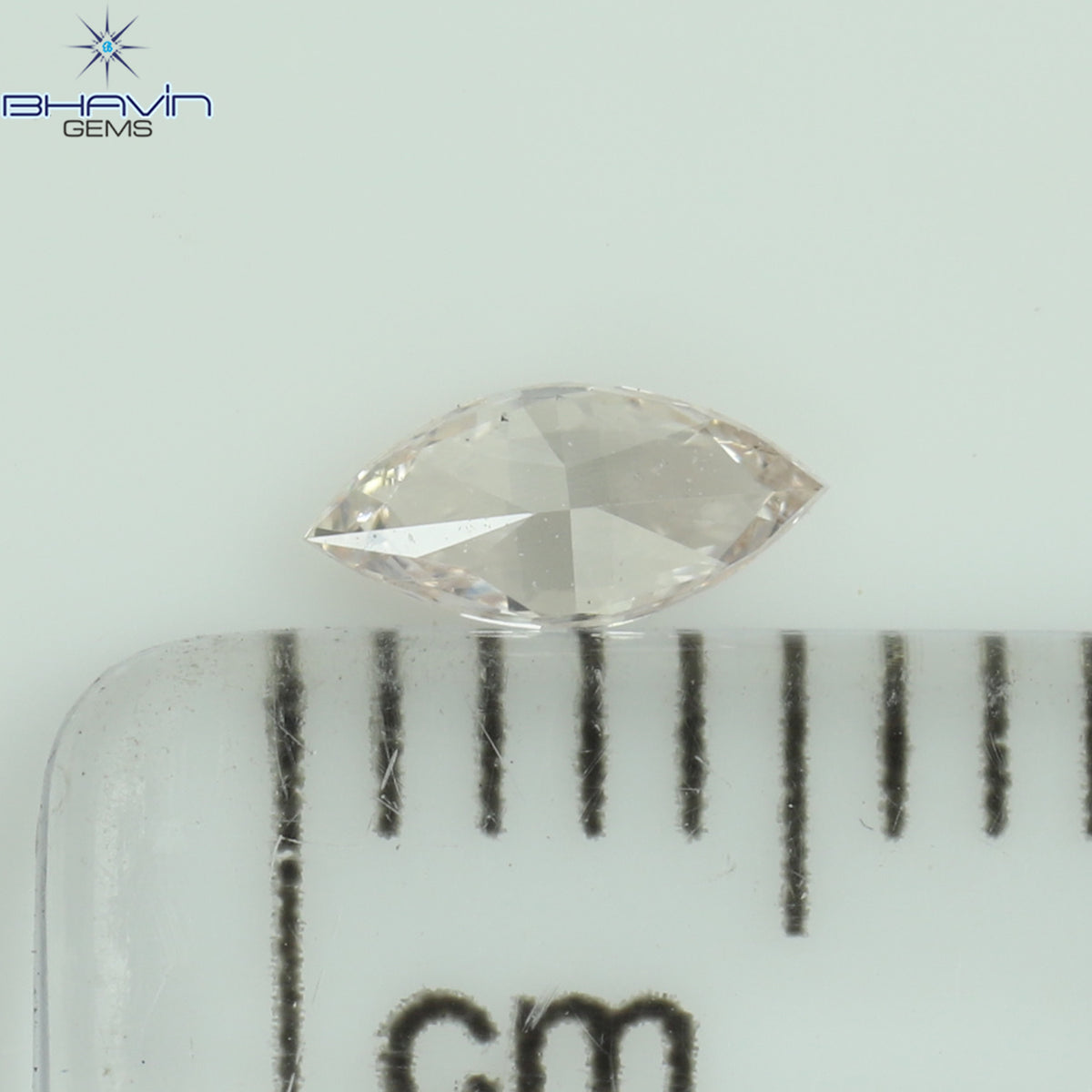 0.03 CT ペアシェイプ ナチュラル ダイヤモンド ピンク色 SI2 クラリティ (2.95 MM)