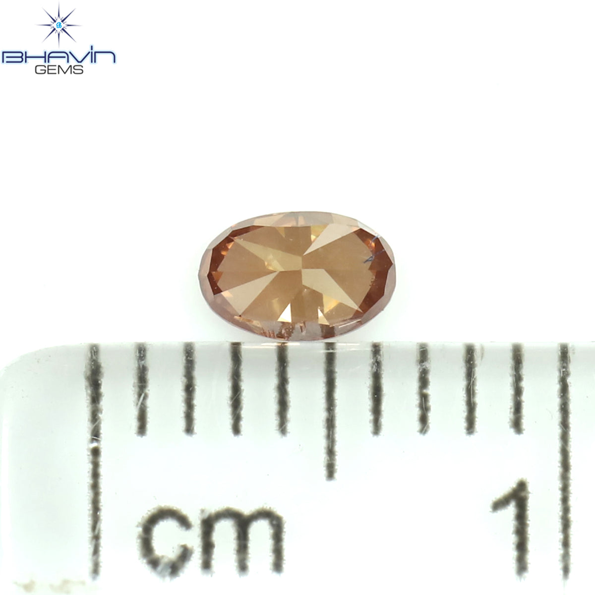 0.18 CT Natural Oval Diamond Enhanced Pink Color Clarity SI1 (4.18 MM)