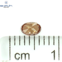 0.18 CT Oval Shape Natural Loose Diamond Pink Color SI1 Clarity (4.18 MM)