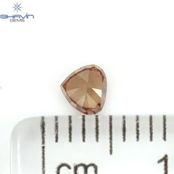 0.19 CT Heart Shape Enhanced Pink Color Natural Loose Diamond VS2 Clarity (3.78 MM)