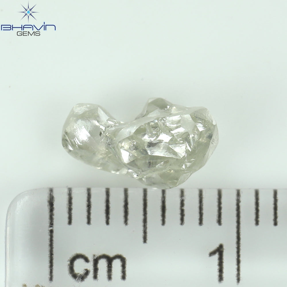 1.14 CT Rough Shape Natural Diamond White Color I2 Clarity (8.43 MM)
