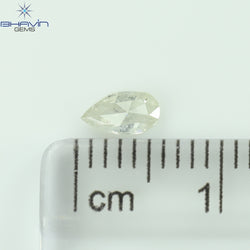0.21 CT Pear Shape Natural Diamond White Color I3 Clarity (5.24 MM)