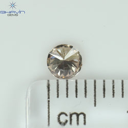 0.21 CT ラウンド シェイプ ナチュラル ダイヤモンド ピンク色 SI1 クラリティ (3.86 MM)