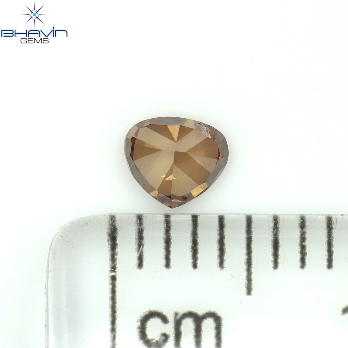 0.20 CT ハート シェイプ エンハンスト ピンク カラー ナチュラル ルース ダイヤモンド SI2 クラリティ (3.91 MM)