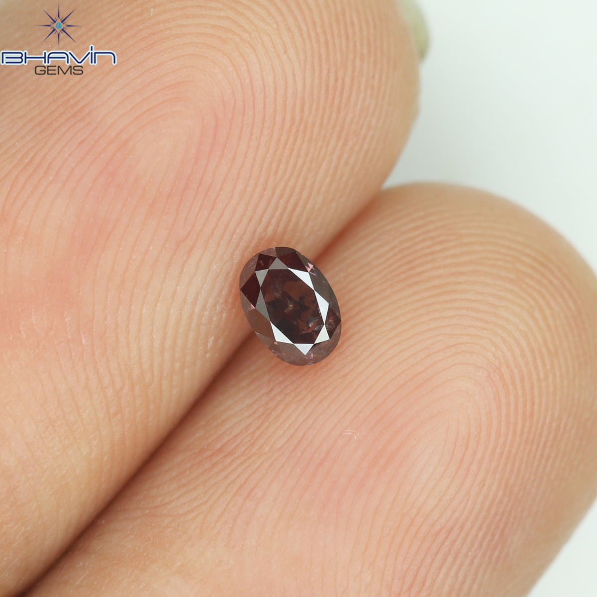 0.17 CT Natural Oval Diamond Enhanced Pink Color Clarity SI2 (3.94 MM)