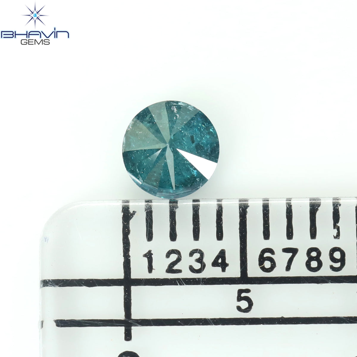 0.27 CT Natural Round Diamond Enhanced Blue Color Clarity I3 (4.18 MM)