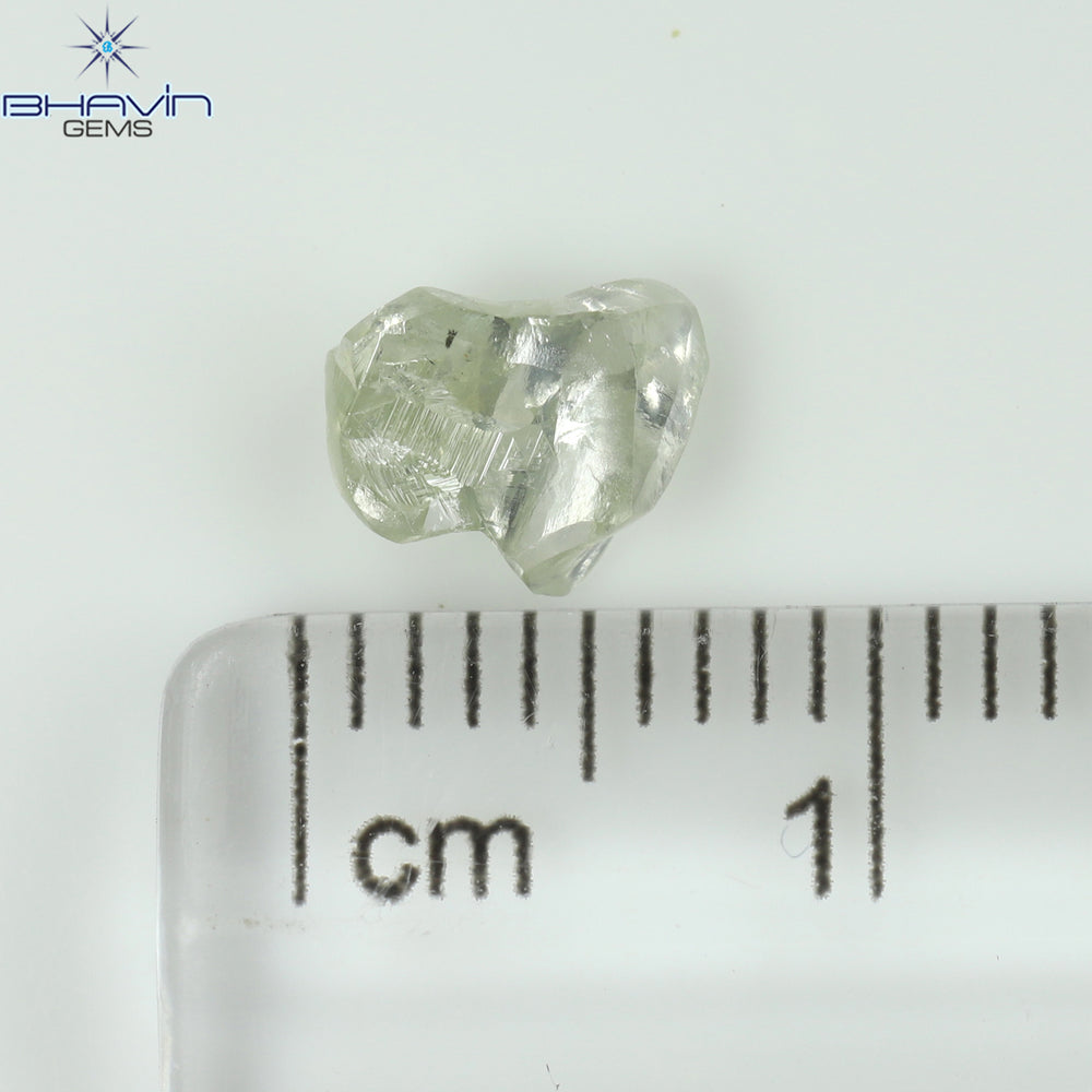 0.73 CT Rough Shape Natural Diamond White Color VS2 Clarity (6.83 MM)