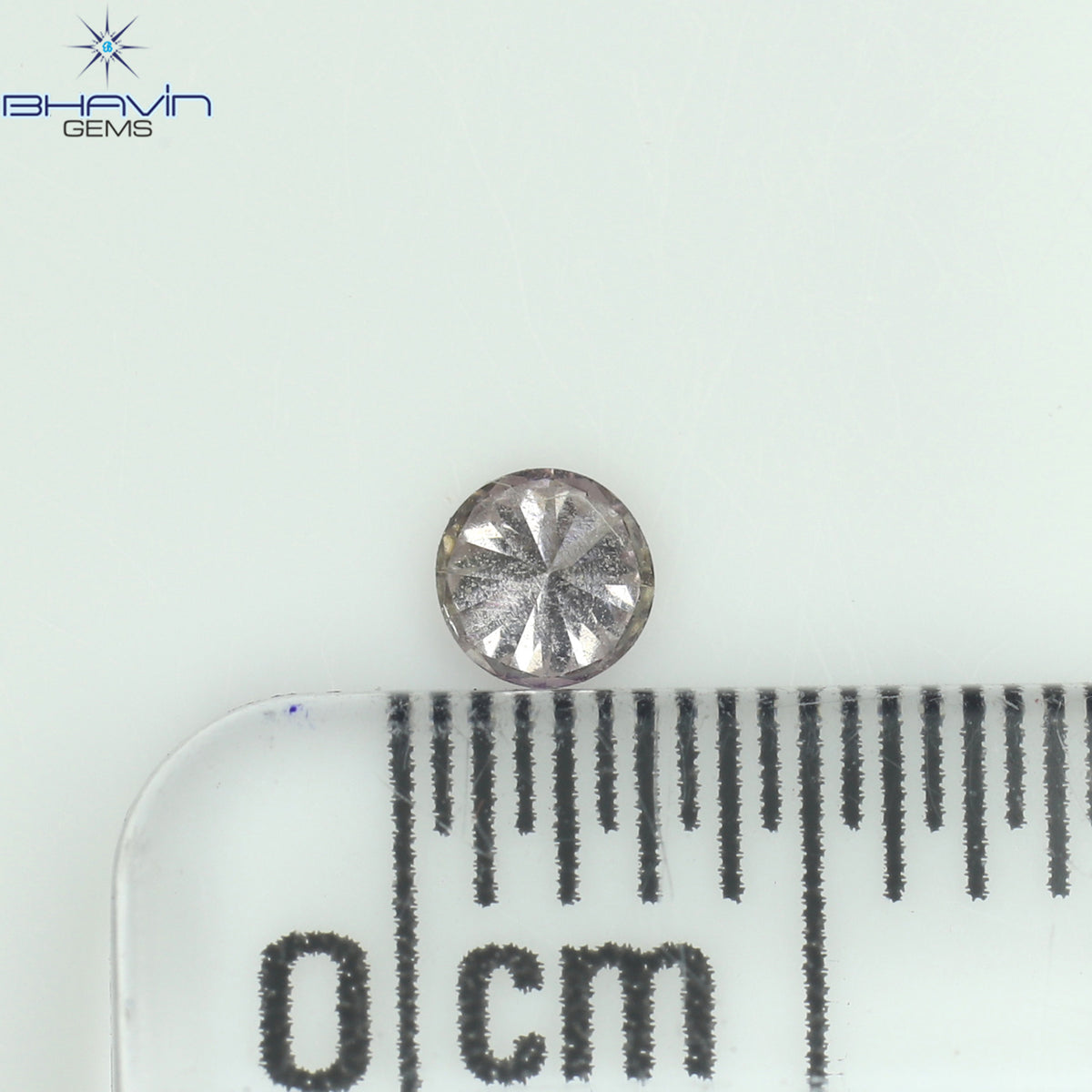 0.15 CT Natural Round Diamond Pink Color Clarity SI1 (3.39 MM)