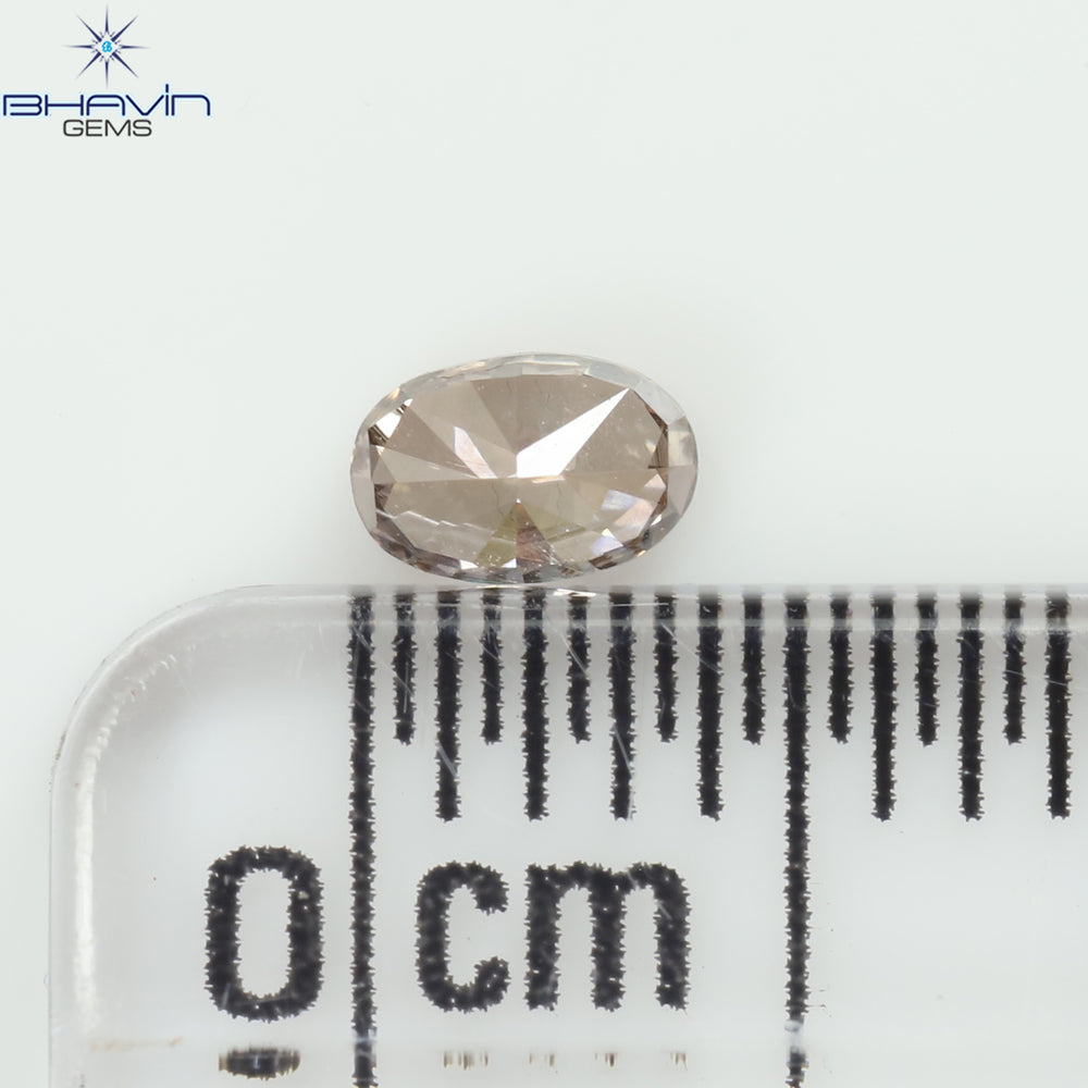 0.18 CT Oval Shape Natural Diamond Pink Color VS2 Clarity (3.95 MM)