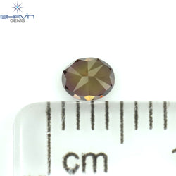 0.17 CT オーバル シェイプ ナチュラル ルース ダイヤモンド ピンク カラー VS2 クラリティ (3.58 MM)