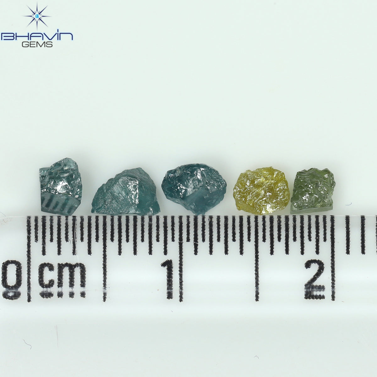 1.12 CT/5 Pcs Natural Rough Diamond Enhanced Mix Fancy Color Clarity I3 (4.41 MM)
