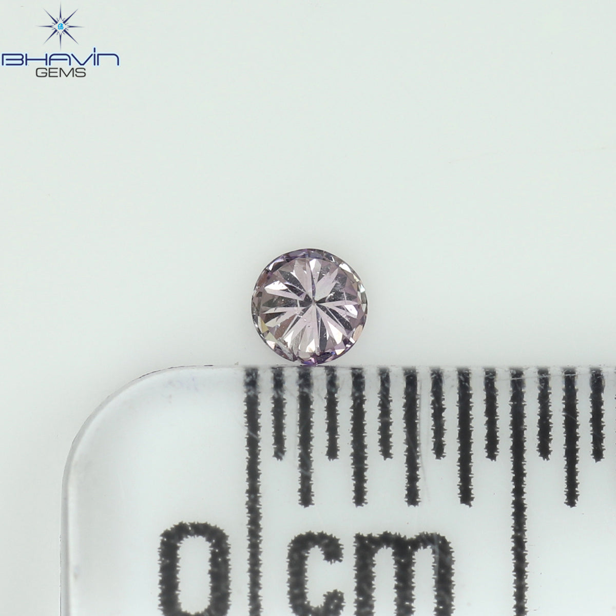 0.04 CT Natural Round Diamond Pink Color Clarity SI1 (2.21 MM)