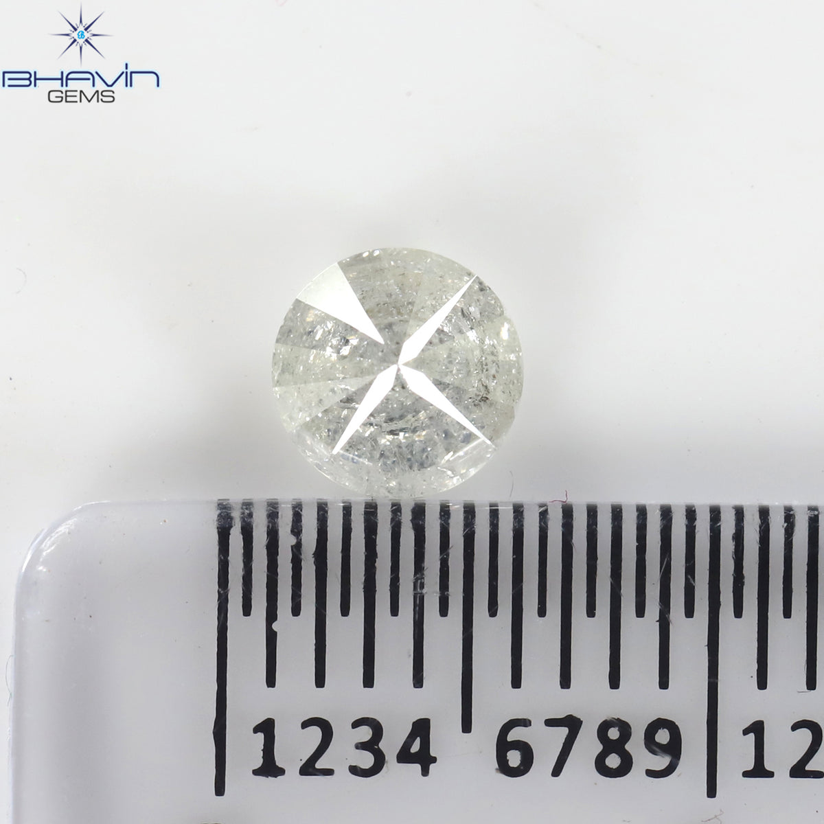 0.53 CT ラウンド シェイプ ナチュラル ルース ダイヤモンド ホワイト カラー I3 クラリティ (5.18 MM)