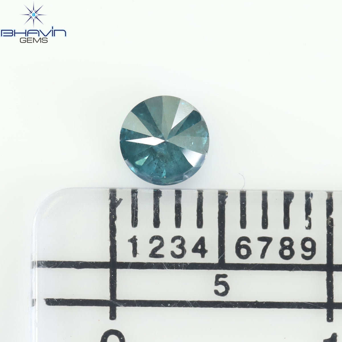 0.28 CT Natural Round Diamond Enhanced Blue Color Clarity I3 (4.15 MM)