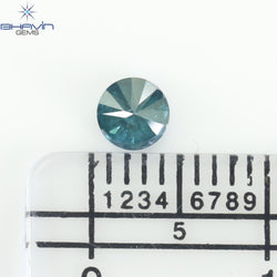 0.28 CT ラウンド ダイヤモンド ナチュラル ルース ダイヤモンド ブルー カラー I3 クラリティ (4.15 MM)