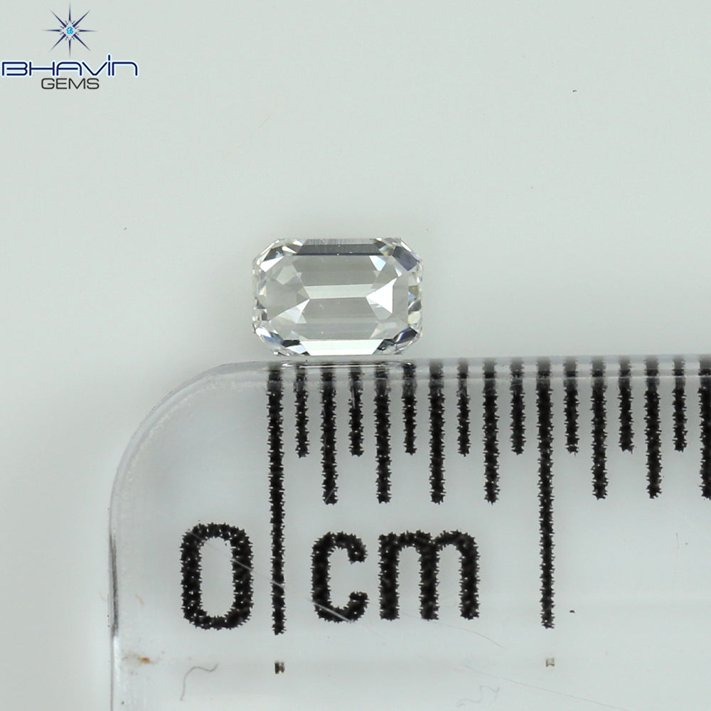 0.09 CT エメラルド シェイプ ナチュラル ダイヤモンド ホワイト カラー VS1 クラリティ (3.15 MM)