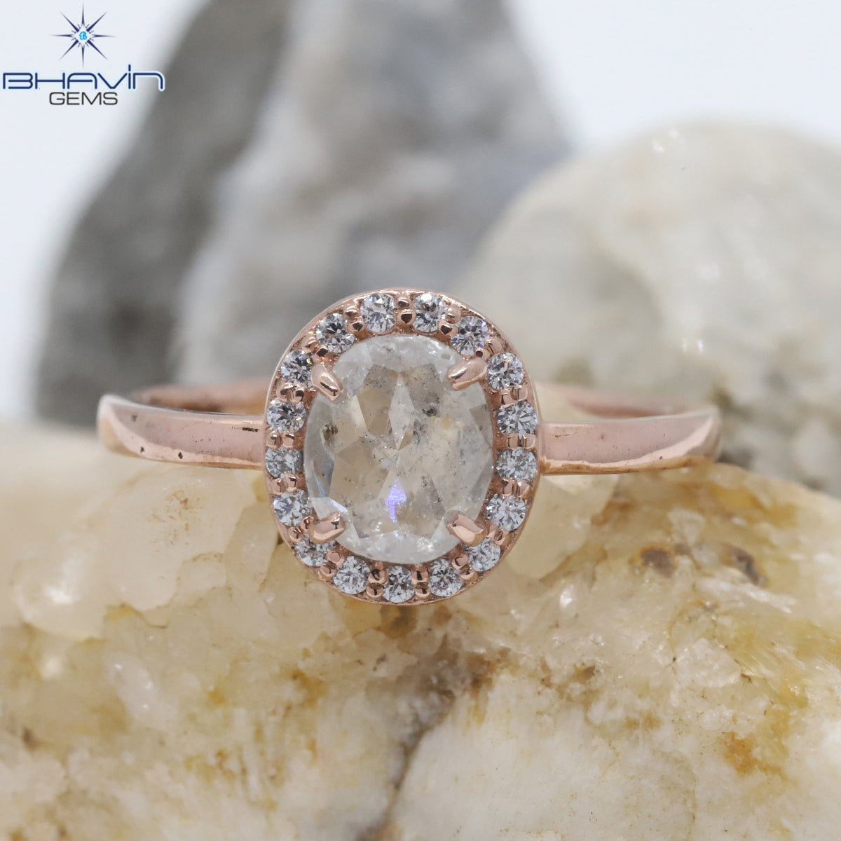 Oval Diamond, Natural Diamond Ring, White Diamond, Gold Ring, Engagement Ring, Wedding Ring, Diamond Ring