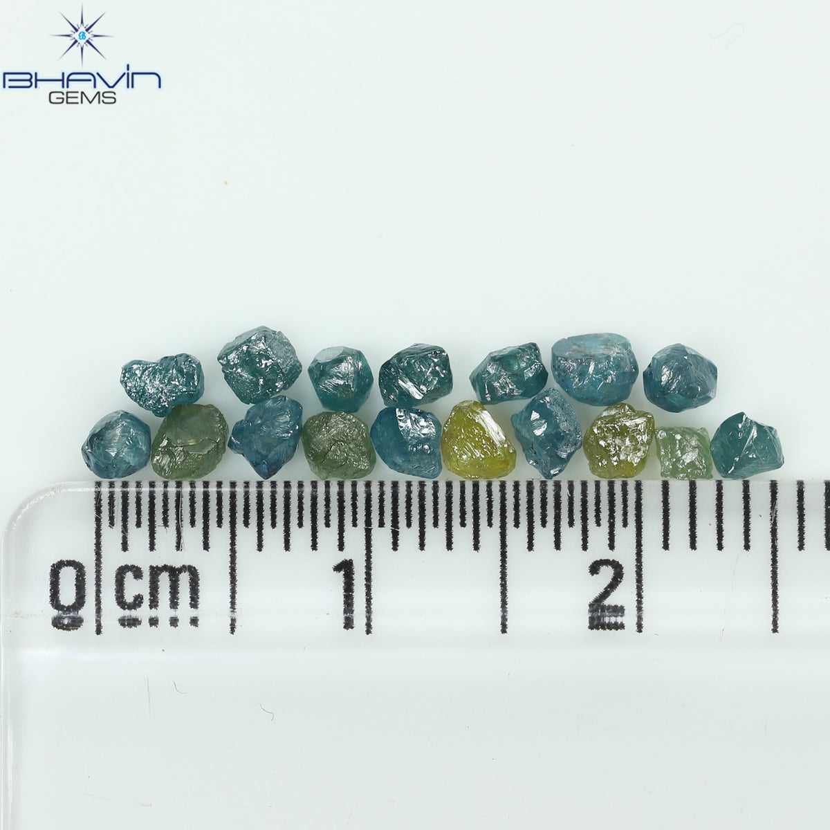 2.10 CT/17 Pcs Natural Rough Diamond Enhanced Mix Fancy Color Clarity I3 (3.22 MM)