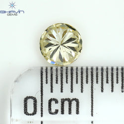 0.30 CT Round Shape Natural Loose Diamond Brown (K) Color VS2 Clarity (4.22 MM)